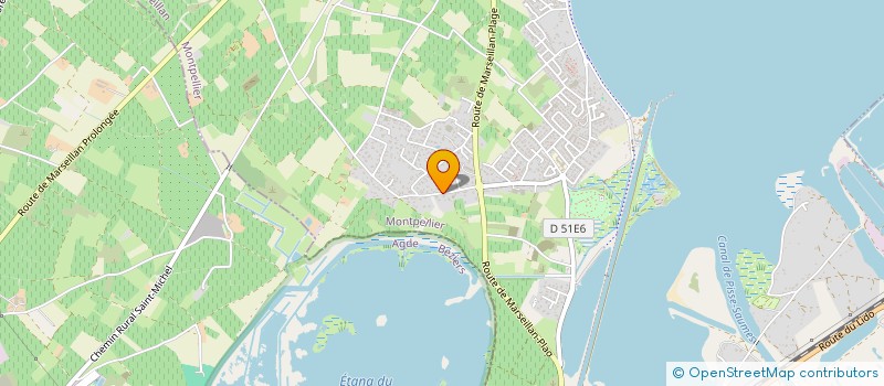 localisation de l'entreprise SCI DU BORD DE MER à MARSEILLAN