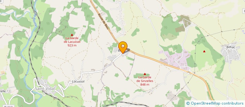 localisation de l'entreprise SCI DU BORD DE MER  SAINT-VIDAL