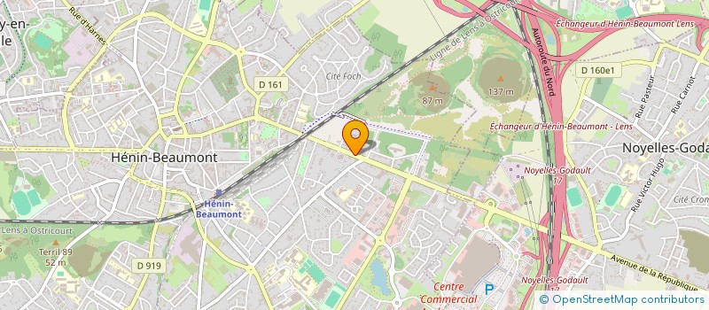 localisation de l'entreprise SCI DU BORD DES EAUX à HENIN-BEAUMONT