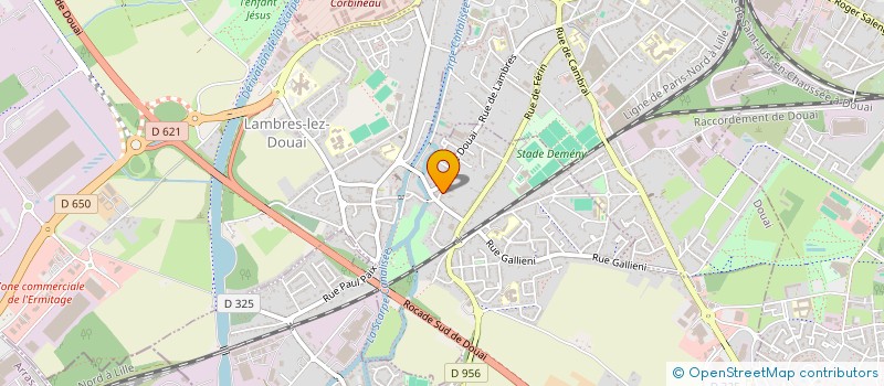 localisation de l'entreprise SCI DU BORD DES EAUX  LAMBRES LEZ DOUAI