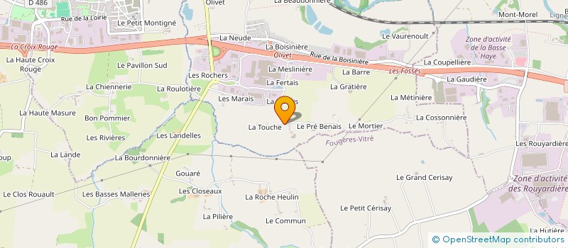 localisation de l'entreprise SCI DU BORDAGE  BRECE