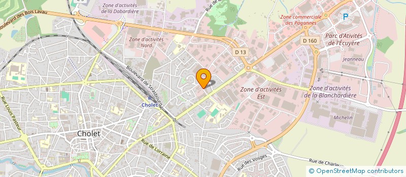 localisation de l'entreprise SCI DU BORDAGE à CHOLET