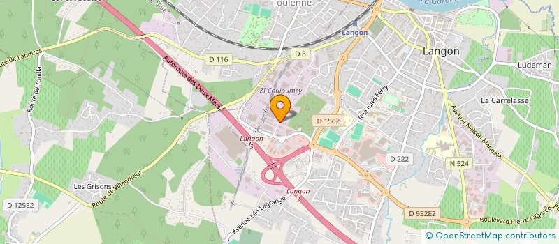 localisation de l'entreprise SCI DU BORDELAIS à LANGON