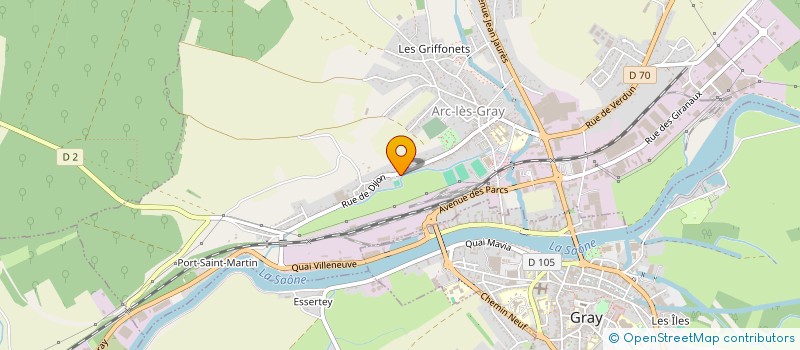 localisation de l'entreprise SCI DU BORDER  ARC-LES-GRAY