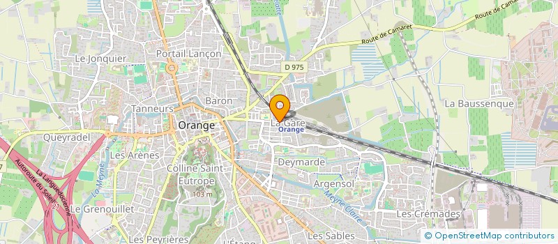 localisation de l'entreprise SCI DU BORIE  ORANGE