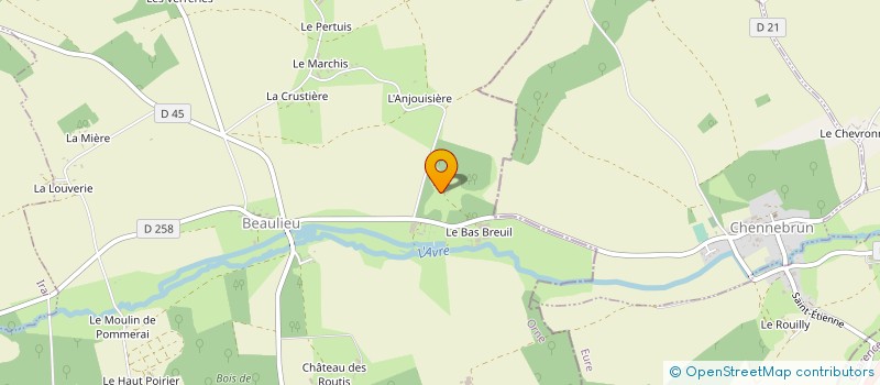 localisation de l'entreprise SCI DU BOS BREUIL à BEAULIEU
