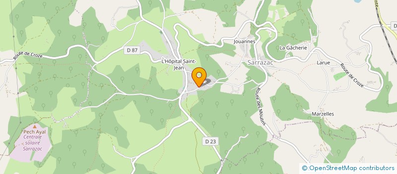 localisation de l'entreprise SCI DU BOS NAU  CRESSENSAC-SARRAZAC