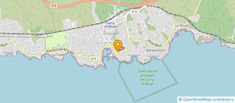 localisation de l'entreprise SCI DU BOSQUET  CARRY-LE-ROUET