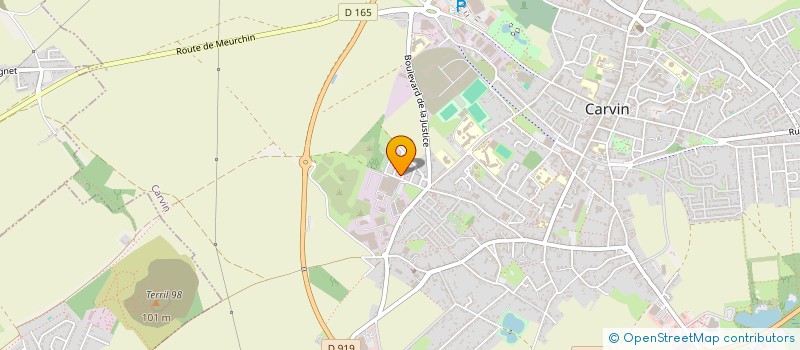 localisation de l'entreprise SCI DU BOSQUET  CARVIN