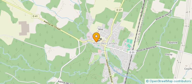 localisation de l'entreprise SCI DU BOSQUET  RION-DES-LANDES