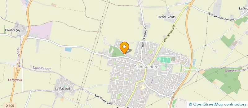 localisation de l'entreprise SCI DU BOSQUET  SAINT-XANDRE
