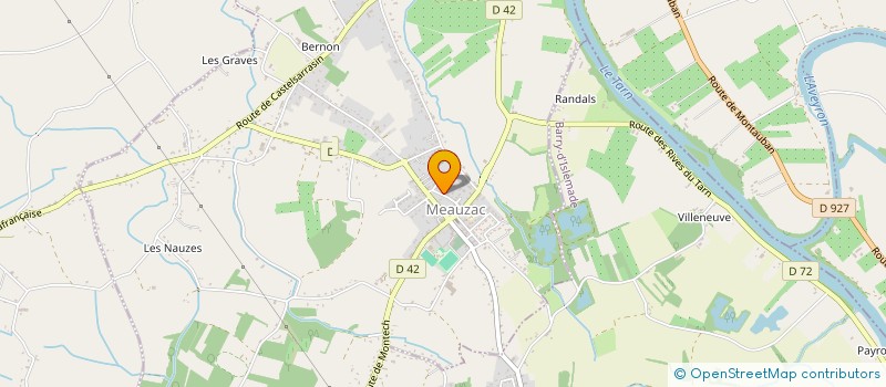 localisation de l'entreprise SCI DU BOSQUET  MEAUZAC