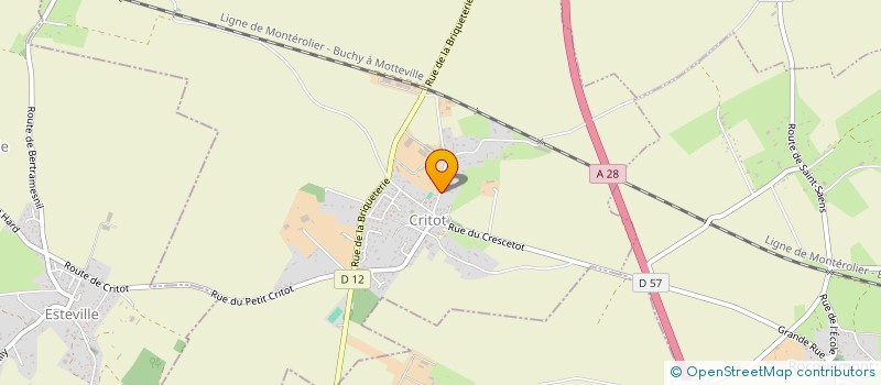 localisation de l'entreprise SCI DU BOSQUET 76  CRITOT