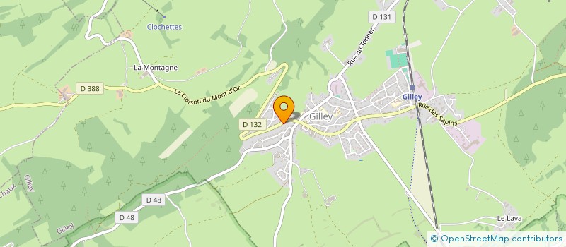 localisation de l'entreprise SCI DU BOSQUET  LA CHAUX