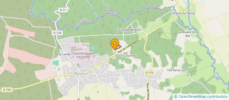 localisation de l'entreprise SCI DU BOUFFAY  BRUZ
