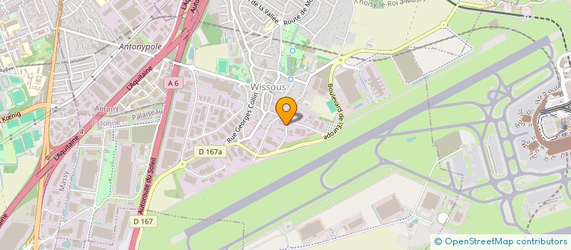 localisation de l'entreprise SCI DU BOUGAINVILLIER ROSE à WISSOUS