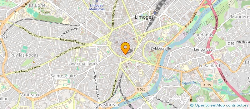 localisation de l'entreprise SCI DU BOUGNAT à LIMOGES