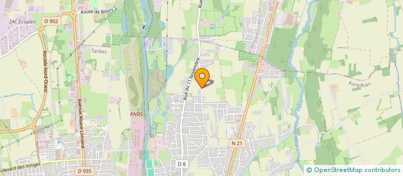 localisation de l'entreprise SCI DU BOULEAU  AUREILHAN