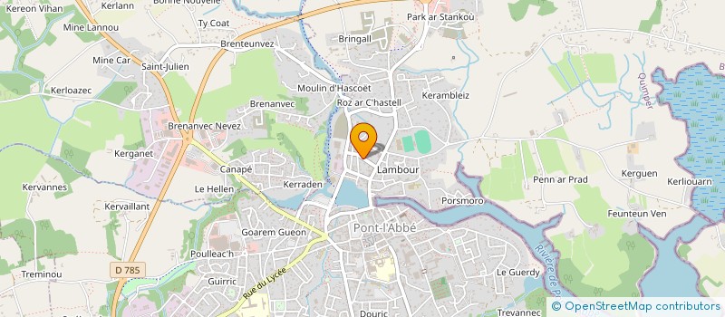 localisation de l'entreprise SCI DU BOULEVARD  PONT-L'ABBE