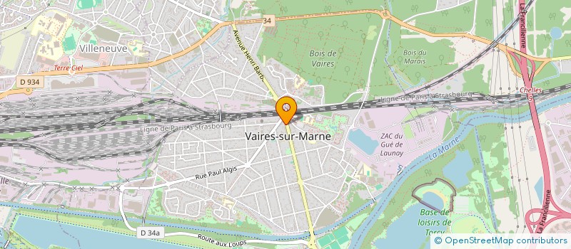 localisation de l'entreprise SCI DU BOULEVARD  VAIRES-SUR-MARNE