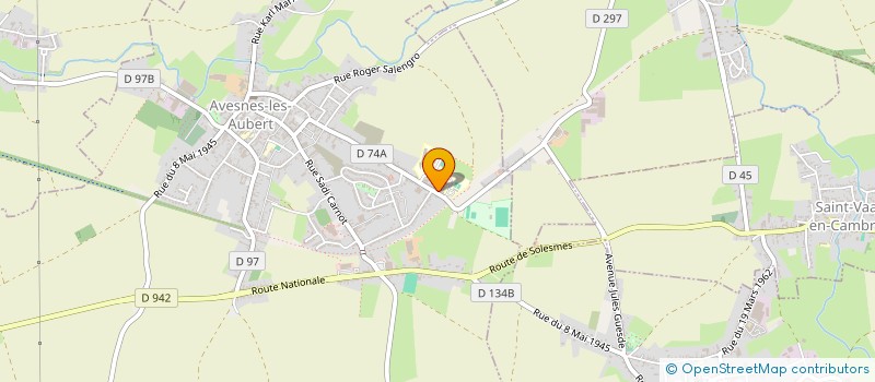 localisation de l'entreprise SCI DU BOULEVARD  AVESNES-LES-AUBERT