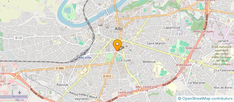 localisation de l'entreprise SCI DU BOULEVARD BODIN à ALBI
