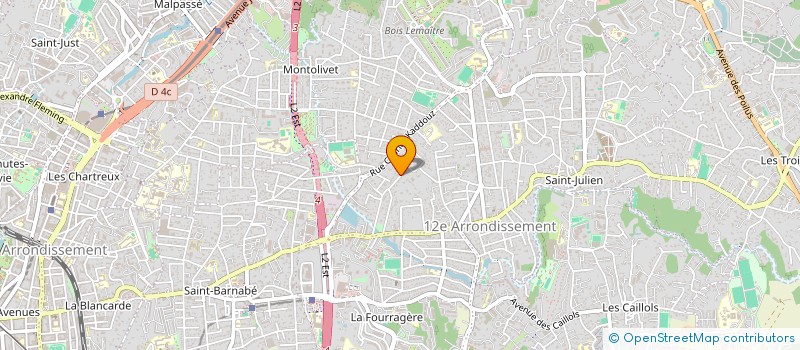localisation de l'entreprise SCI DU BOULEVARD BUREL  MARSEILLE