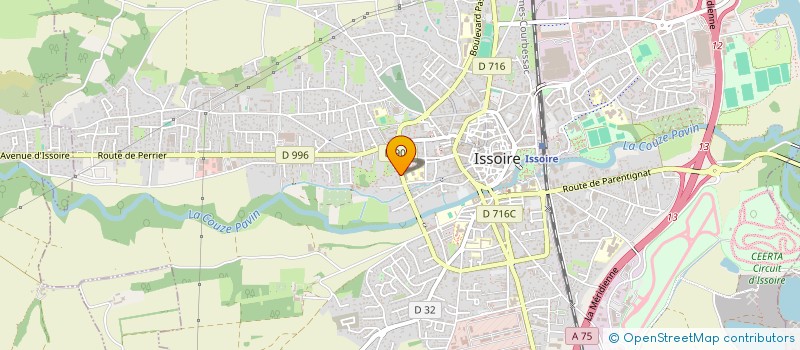 localisation de l'entreprise SCI DU BOULEVARD DE BARRIERE  ISSOIRE