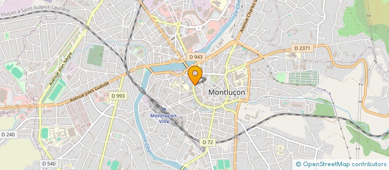 localisation de l'entreprise SCI DU BOULEVARD DE COURTAIS à MONTLUCON