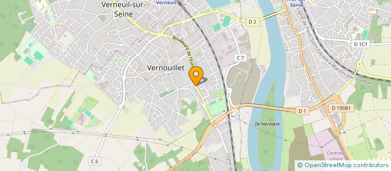 localisation de l'entreprise SCI DU BOULEVARD DE L'EUROPE à VERNOUILLET