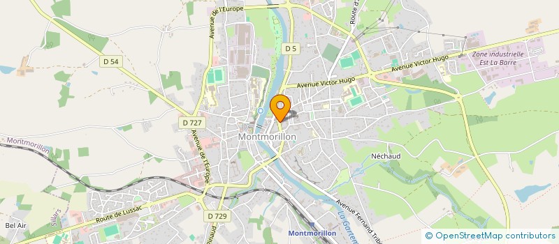 localisation de l'entreprise SCI DU BOULEVARD DE STRASBOURG  MONTMORILLON