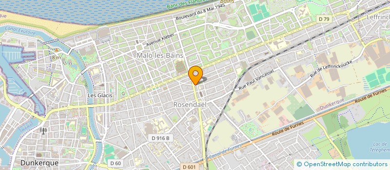 localisation de l'entreprise SCI DU BOULEVARD DIDEROT à DUNKERQUE