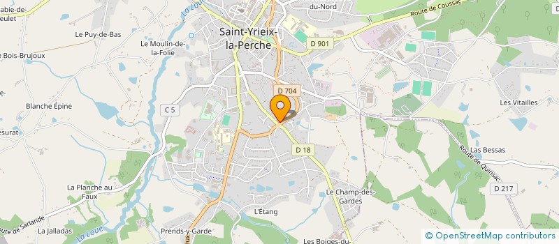 localisation de l'entreprise SCI DU BOULEVARD MARCEL ROUX à SAINT-YRIEIX-LA-PERCHE