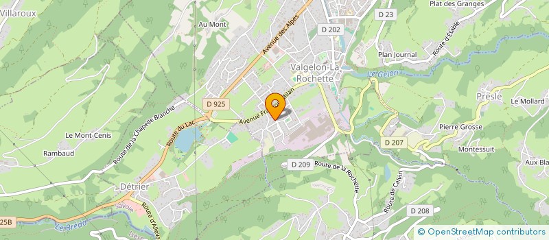 localisation de l'entreprise SCI DU BOULEVARD PLAN RAVIER à VALGELON-LA ROCHETTE