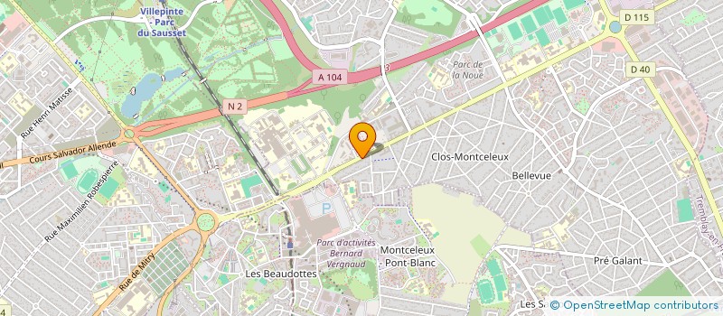 localisation de l'entreprise SCI DU BOULEVARD ROBERT BALLANGER (RB) à VILLEPINTE
