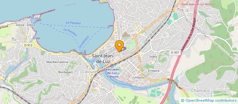 localisation de l'entreprise SCI DU BOULEVARD VICTOR HUGO  SAINT-JEAN-DE-LUZ