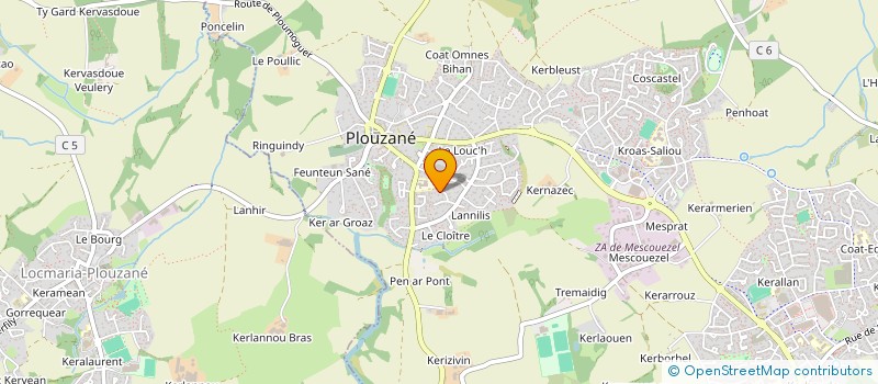 localisation de l'entreprise SCI DU BOULODROME  PLOUZANE