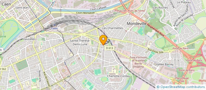localisation de l'entreprise SCI DU BOULOT  CAEN
