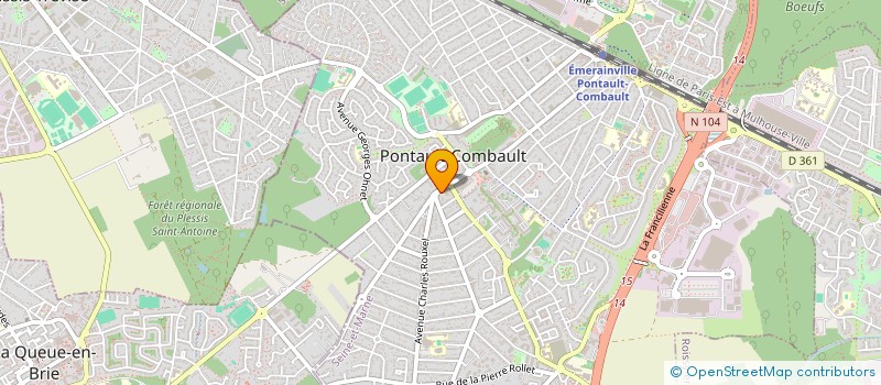 localisation de l'entreprise SCI DU BOUQUET à PONTAULT-COMBAULT