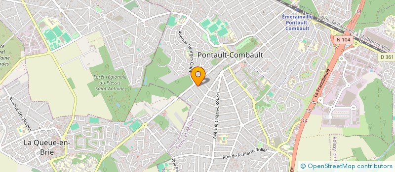 localisation de l'entreprise SCI DU BOUQUET à PONTAULT-COMBAULT