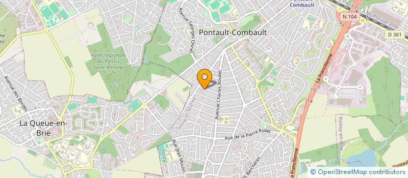 localisation de l'entreprise SCI DU BOUQUET TPFB à PONTAULT-COMBAULT