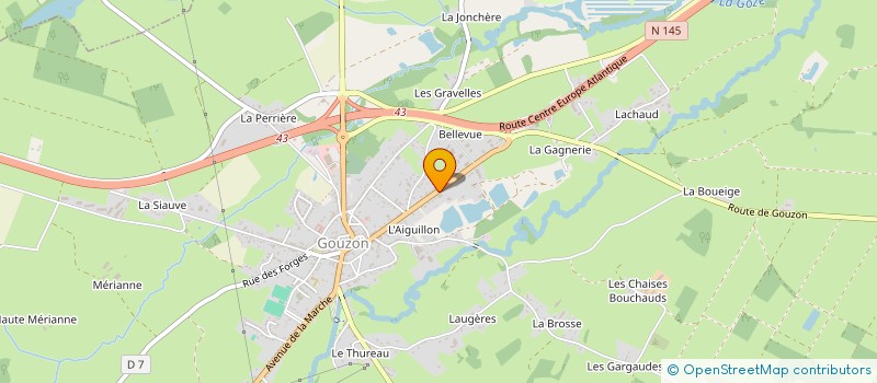 localisation de l'entreprise SCI DU BOURBONNAIS à GOUZON
