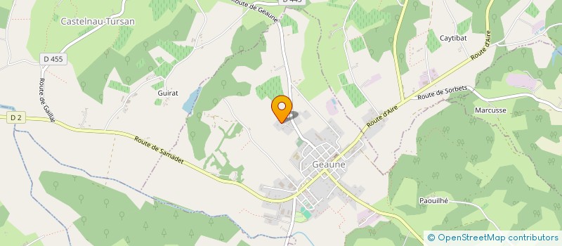 localisation de l'entreprise SCI DU BOURDET ARRAGON  GEAUNE