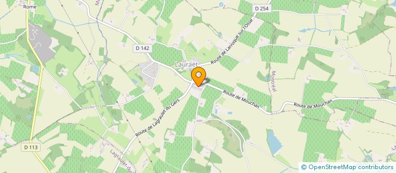 localisation de l'entreprise SCI DU BOURDIEU  LAURAET