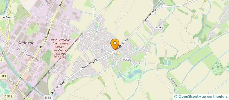 localisation de l'entreprise SCI DU BOURG  CRISSEY