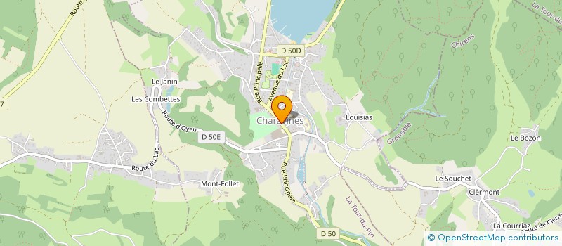 localisation de l'entreprise SCI DU BOURG  CHARAVINES