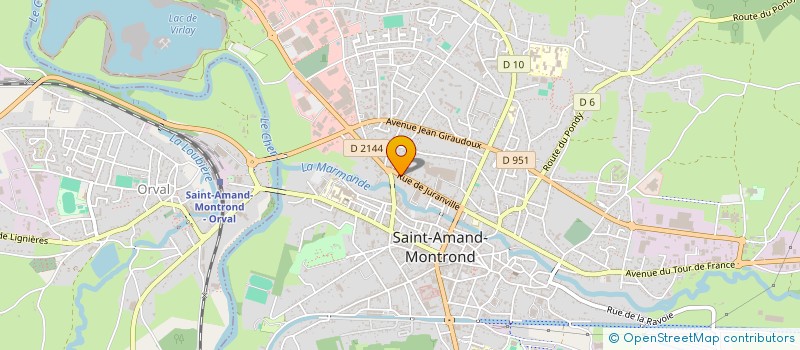 localisation de l'entreprise SCI DU BOURG  SAINT-AMAND-MONTROND