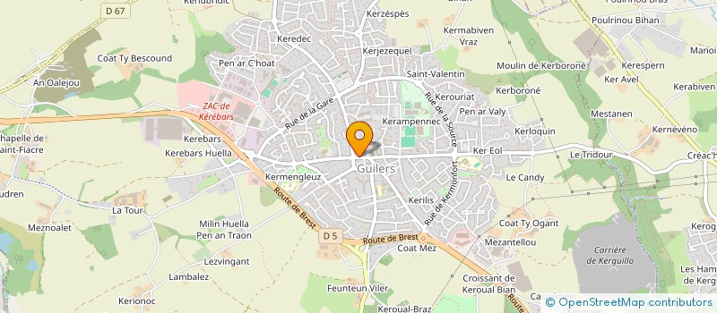 localisation de l'entreprise SCI DU BOURG  GUILERS