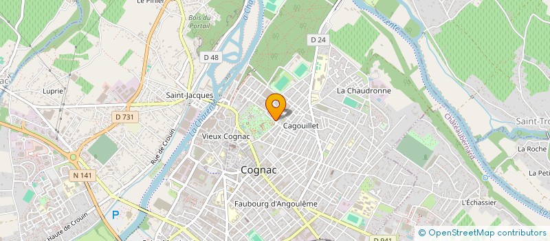 localisation de l'entreprise SCI DU BOURG à COGNAC