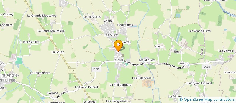 localisation de l'entreprise SCI DU BOURG  BIZIAT